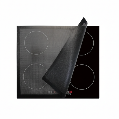 Induction Hob Protector Mat Translucent Mesh Silicone Fiberglass 78 x 52 cm