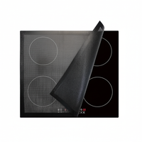 Induction Hob Protector Mat Translucent Mesh Silicone Fiberglass 78 x 52 cm