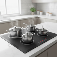 Induction Hob Protector Mat Translucent Mesh Silicone Fiberglass 78 x 52 cm