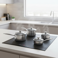 Induction Hob Protector Mat Translucent Mesh Silicone Fiberglass 78 x 52 cm