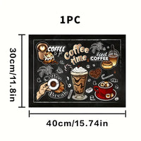 Coffee Maker Machine Mat -Themed Dish Drying Mat