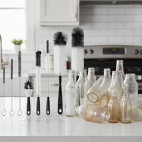 8-Piece Bottle Brush Set – Multi-Size Cleaning Brushes for Glasses, Wine, Kettles, Bottles & Test Tubes.