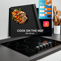 Induction Hob Protector Mat Prevents Scratches & Scuffs Cuts to Size Heat Resistant