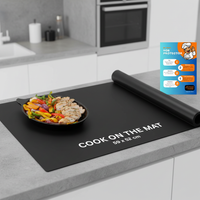 Induction Hob Protector Mat Prevents Scratches & Scuffs Cuts to Size Heat Resistant