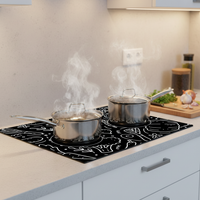 Induction Hob Protector Mat Prevents Scratches & Scuffs Cuts to Size Heat Resistant
