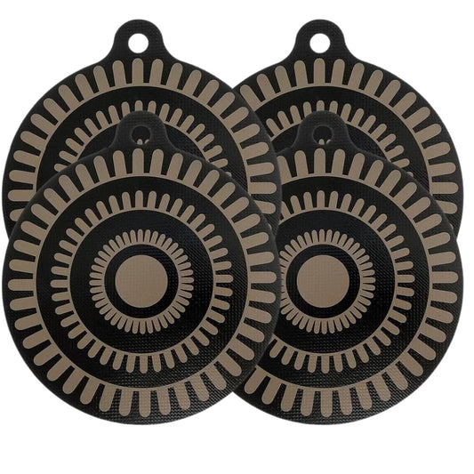 NU-IDEAS Induction Hob Protector Mats Round Trivets  Fibreglass Heat Resistant 4 Pcs