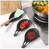 NU-IDEAS Silicone Spoon Rest Holder Set of 3 – Heat-Resistant Kitchen Utensil Rests