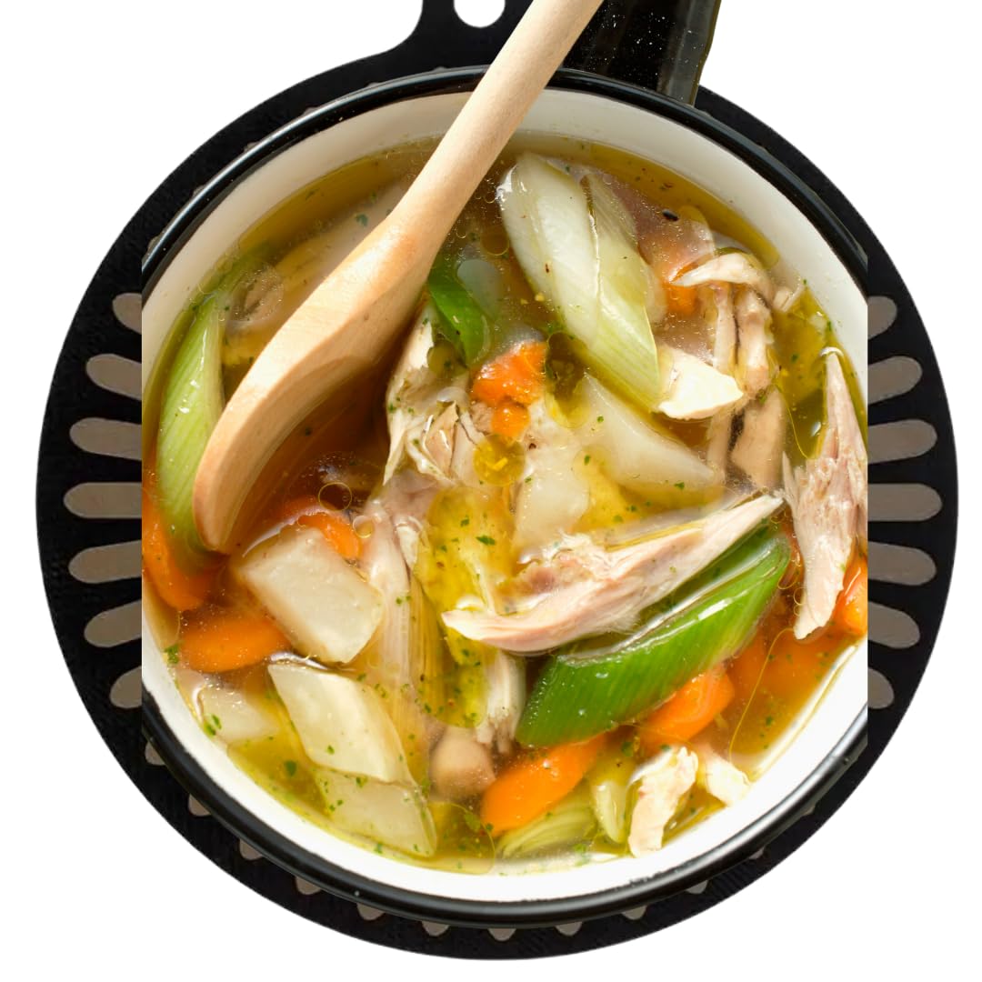 NU-IDEAS Induction Hob Protector Mats Round Trivets  Fibreglass Heat Resistant 4 Pcs