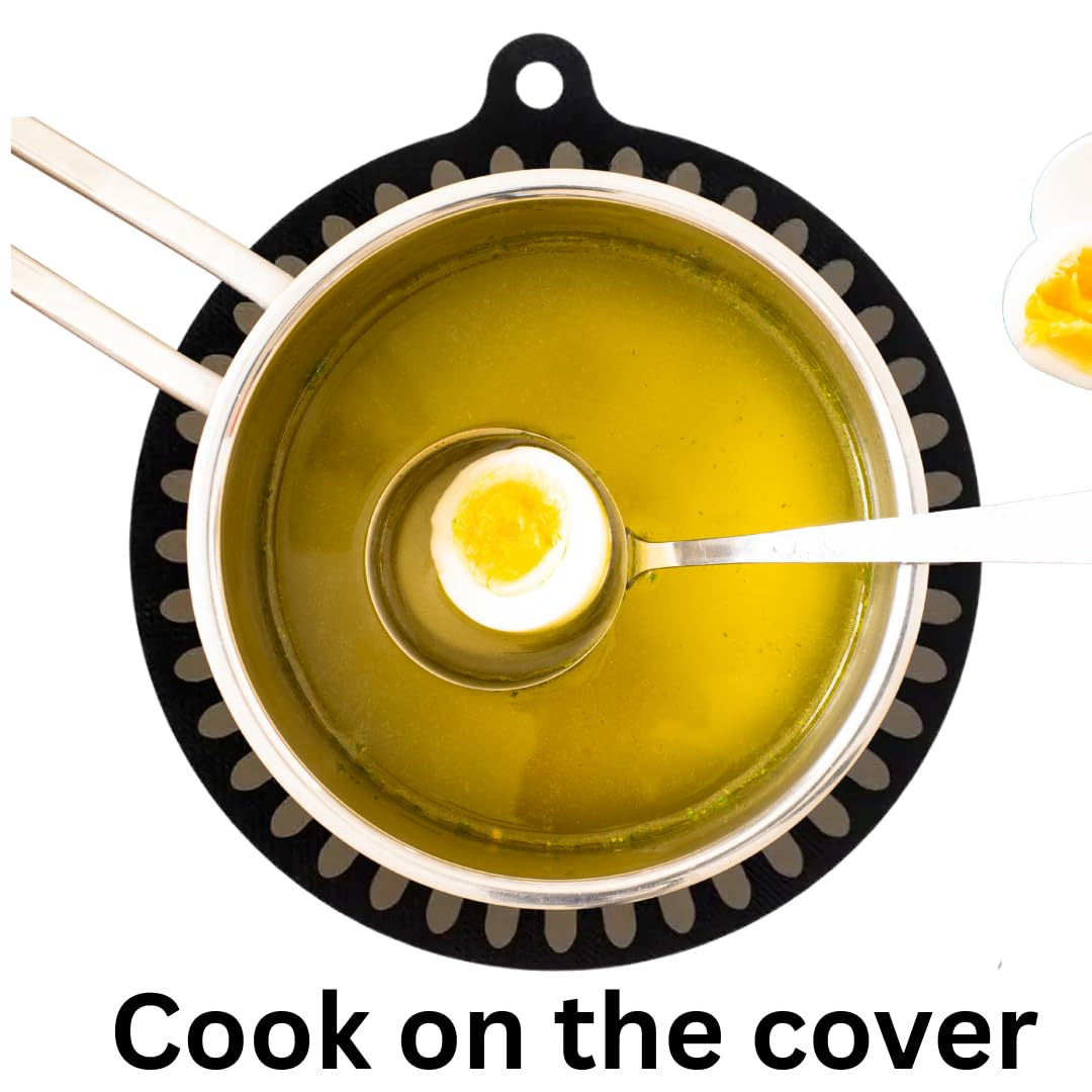 NU-IDEAS Induction Hob Protector Mats Round Trivets  Fibreglass Heat Resistant 4 Pcs