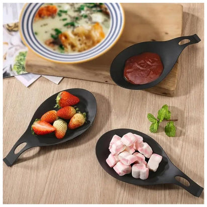 NU-IDEAS Silicone Spoon Rest Holder Set of 3 – Heat-Resistant Kitchen Utensil Rests