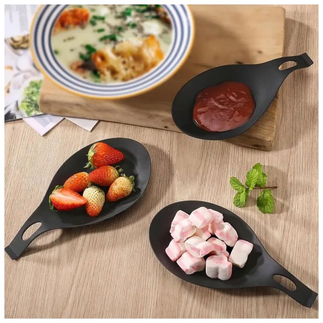 NU-IDEAS Silicone Spoon Rest Holder Set of 3 – Heat-Resistant Kitchen Utensil Rests